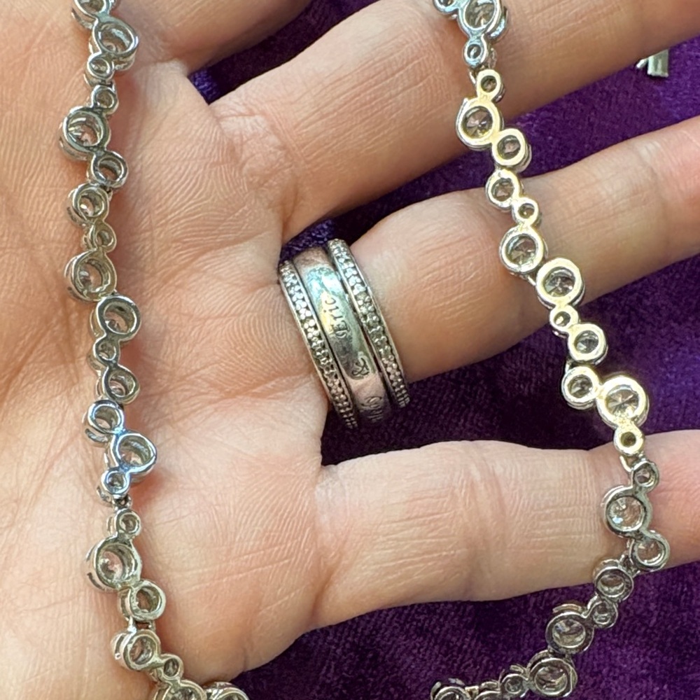 925 Silver and CZ Necklace - Picture 8 of 8